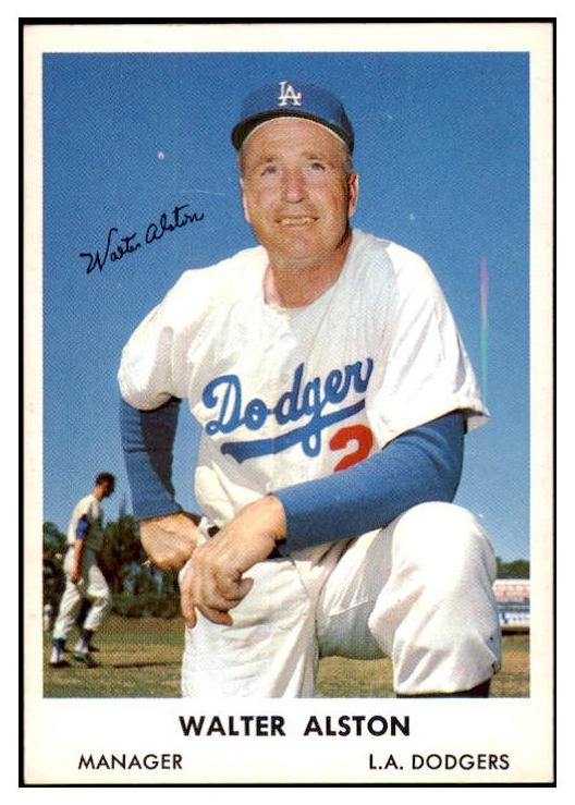 Walter Alston, 1961 Bell Brand Dodgers Baseball
