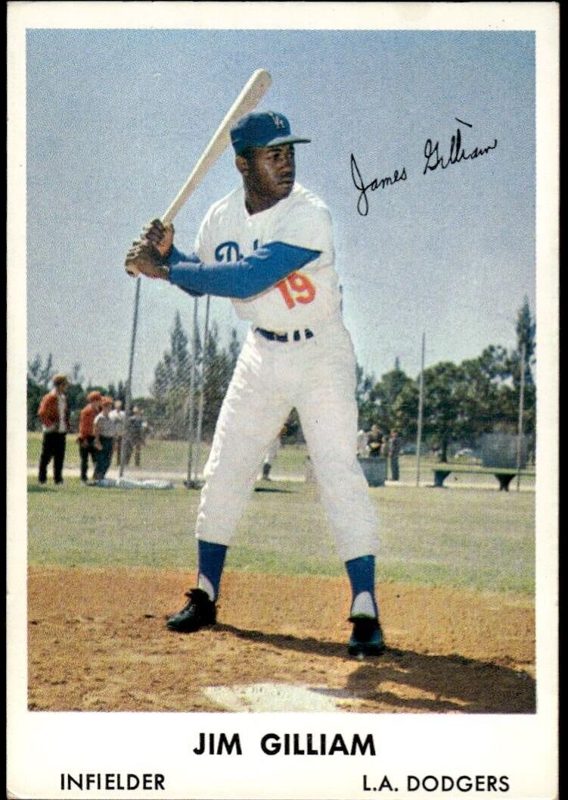 Jim Gilliam, 1961 Bell Brand Dodgers Baseball