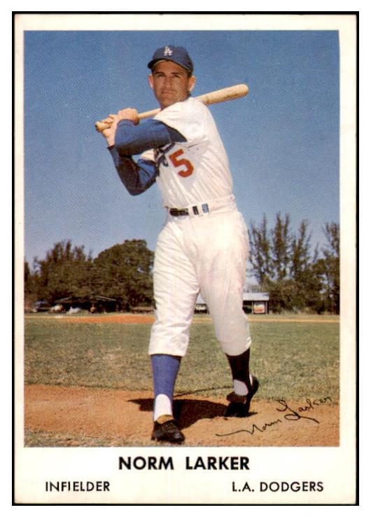 Norm Larker, 1961 Bell Brand Dodgers Baseball