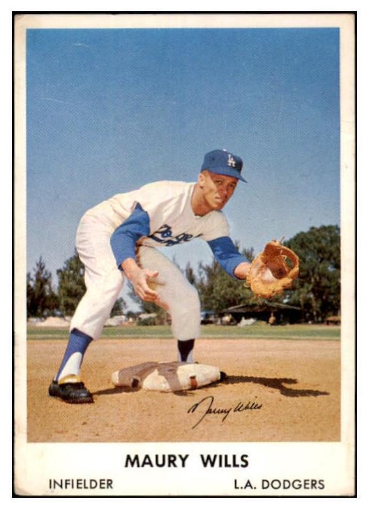 Maury Wills, 1961 Bell Brand Dodgers Baseball