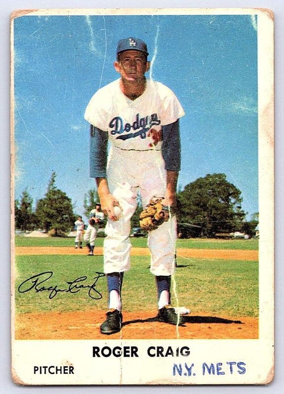Roger Craig, 1961 Bell Brand Dodgers Baseball