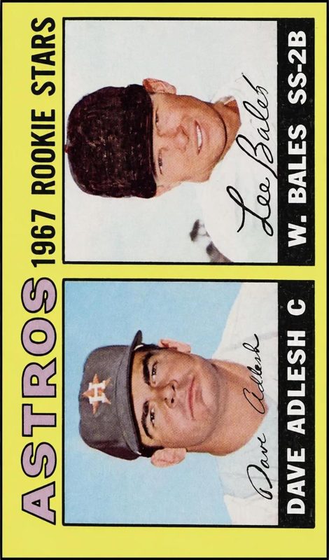 Astros Rookies, 1967 Topps Baseball