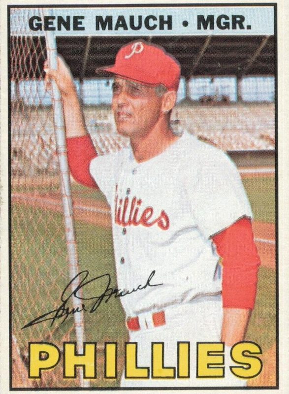 Gene Mauch, 1967 Topps Baseball