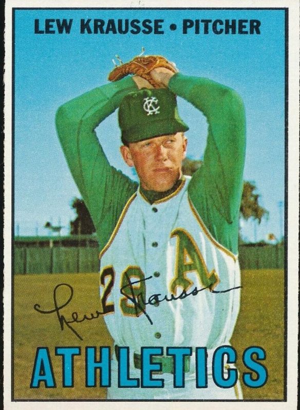 Lew Krausse, 1967 Topps Baseball