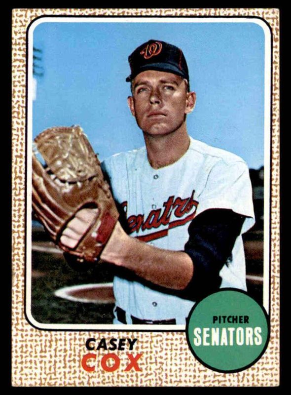 Casey Cox, 1968 Topps Baseball