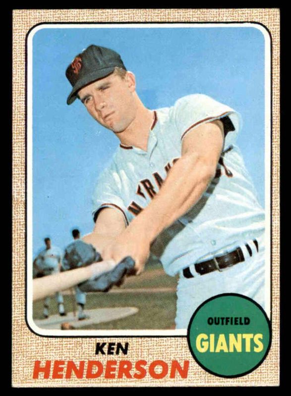 Ken Henderson, 1968 Topps Baseball