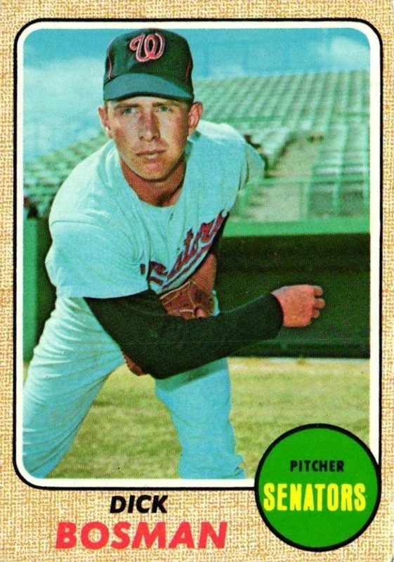 Dick Bosman, 1968 Topps Baseball