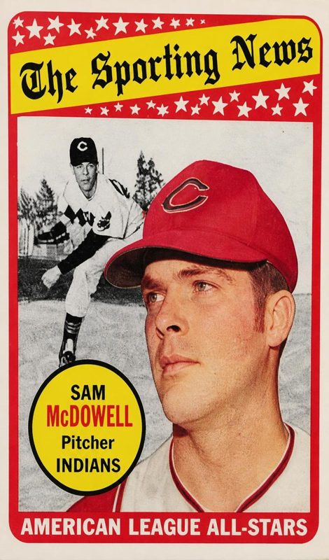 Sam McDowell, 1969 Topps Baseball