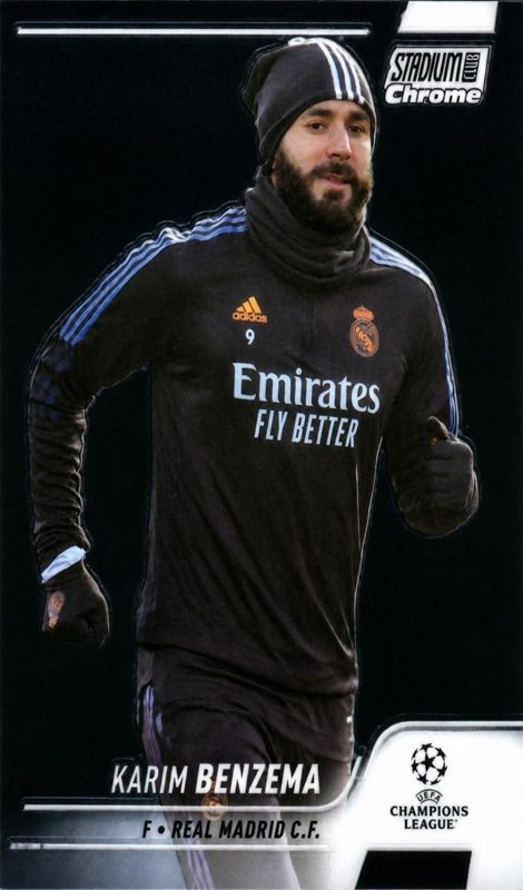 Karim Benzema, 2021 Topps Stadium Club Chrome UEFA Champions League Soccer