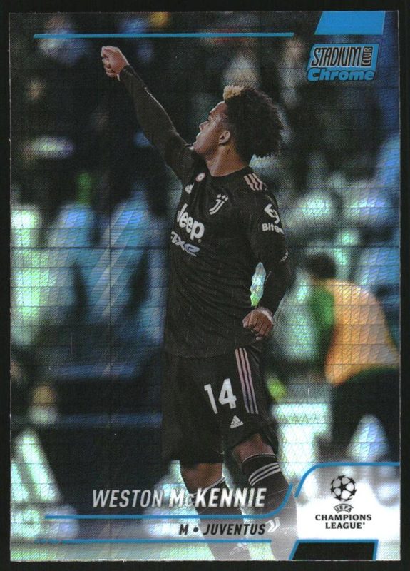 Weston McKennie, 2021 Topps Stadium Club Chrome UEFA Champions League Soccer