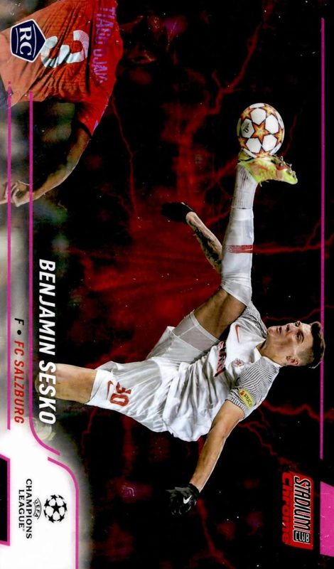 Benjamin Sesko, 2021 Topps Stadium Club Chrome UEFA Champions League Soccer
