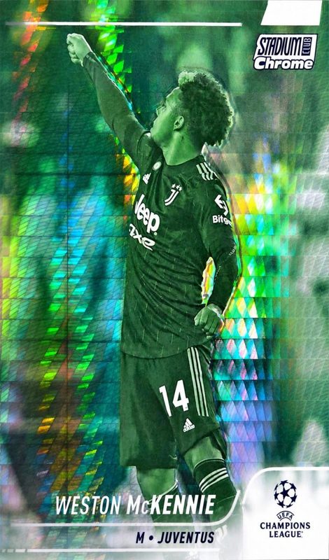 Weston McKennie, 2021 Topps Stadium Club Chrome UEFA Champions League Soccer
