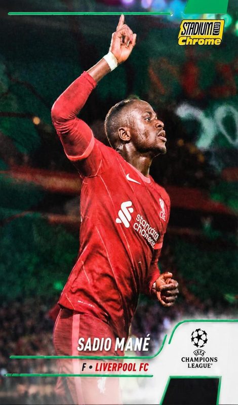 Sadio Mane, 2021 Topps Stadium Club Chrome UEFA Champions League Soccer