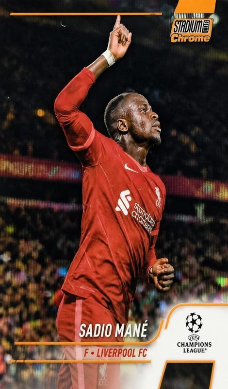 Sadio Mane, 2021 Topps Stadium Club Chrome UEFA Champions League Soccer