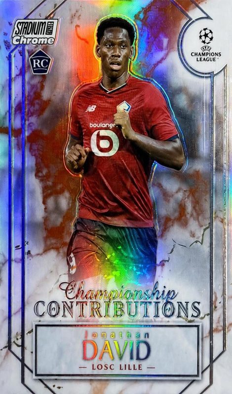 Jonathan David, 2021 Topps Stadium Club Chrome UEFA Champions League Soccer