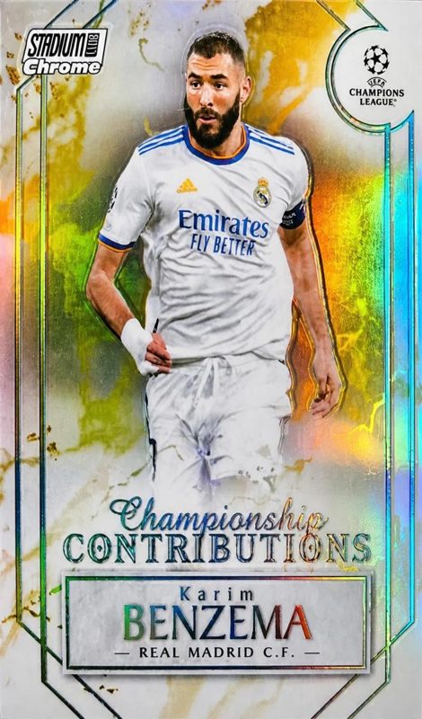 Karim Benzema, 2021 Topps Stadium Club Chrome UEFA Champions League Soccer