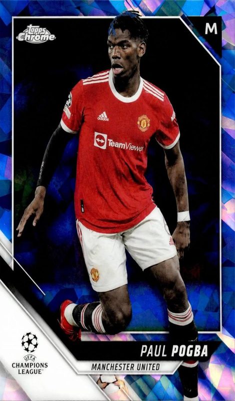 Paul Pogba, 2021 Topps Chrome Sapphire UEFA Champions League Soccer