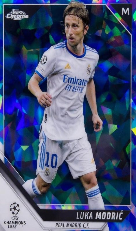 Luka Modric, 2021 Topps Chrome Sapphire UEFA Champions League Soccer