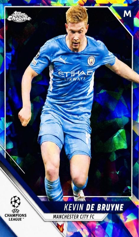Kevin De Bruyne, 2021 Topps Chrome Sapphire UEFA Champions League Soccer
