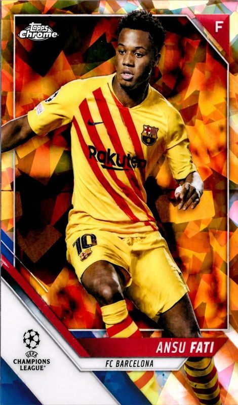 Ansu Fati, 2021 Topps Chrome Sapphire UEFA Champions League Soccer