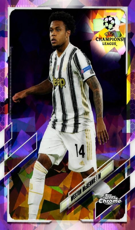 Weston McKennie, 2021 Topps Chrome Sapphire UEFA Champions League Soccer
