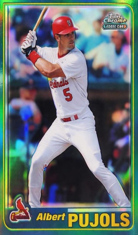 Albert Pujols, 2001 Topps Chrome Traded Baseball