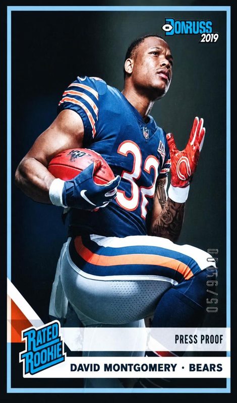 David Montgomery, 2019 Panini Donruss Football