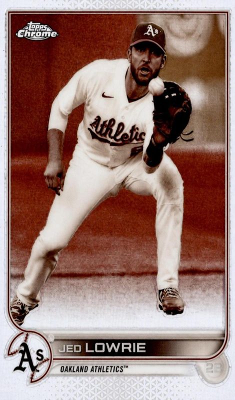 Jed Lowrie, 2022 Topps Chrome Baseball