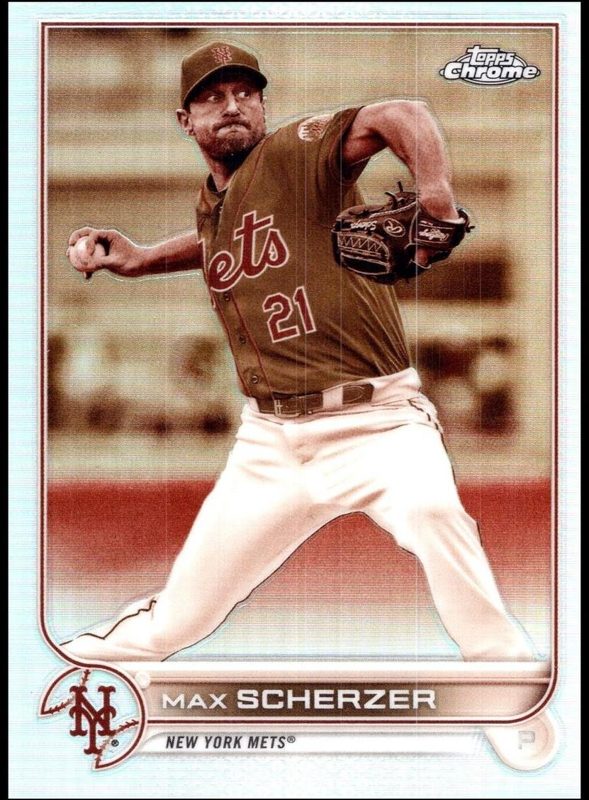 Max Scherzer, 2022 Topps Chrome Baseball