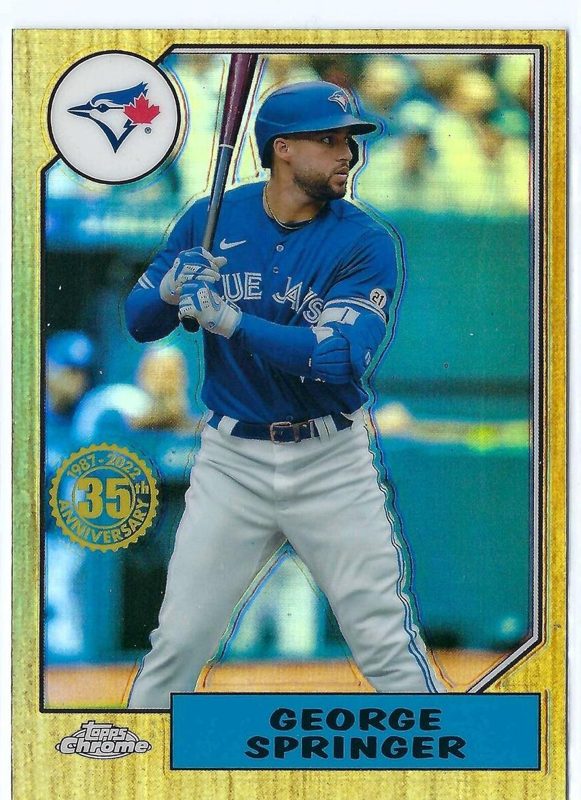 George Springer, 2022 Topps Chrome Baseball
