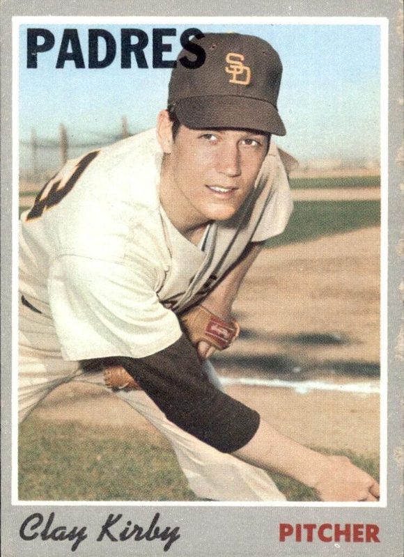 Clay Kirby, 1970 Topps Baseball