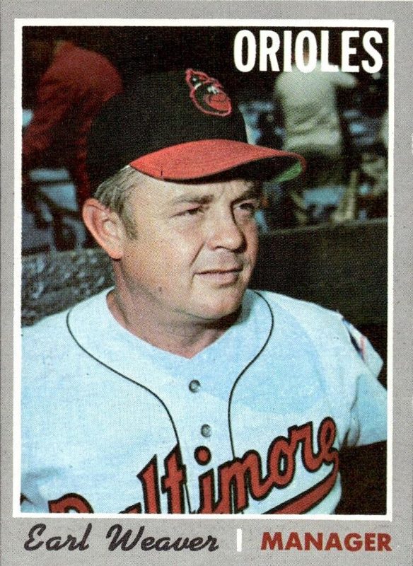 Earl Weaver, 1970 Topps Baseball