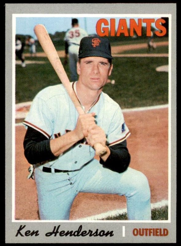 Ken Henderson, 1970 Topps Baseball