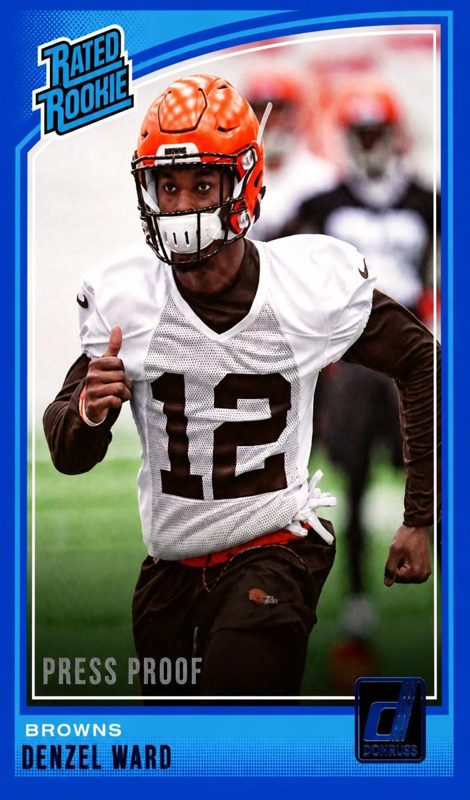 Denzel Ward, 2018 Panini Donruss Football