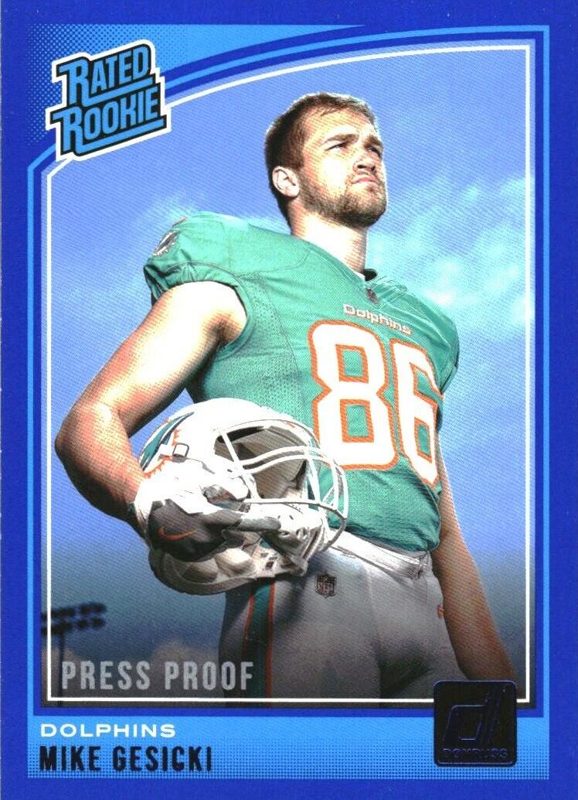 Mike Gesicki, 2018 Panini Donruss Football