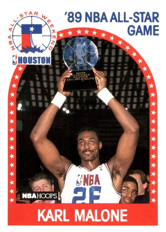 Karl Malone, 1989 Hoops All-Star Panels Basketball