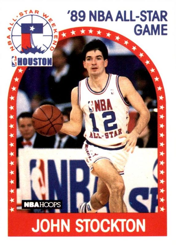 John Stockton, 1989 Hoops All-Star Panels Basketball