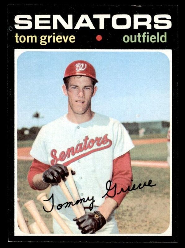 Tom Grieve, 1971 Topps Baseball