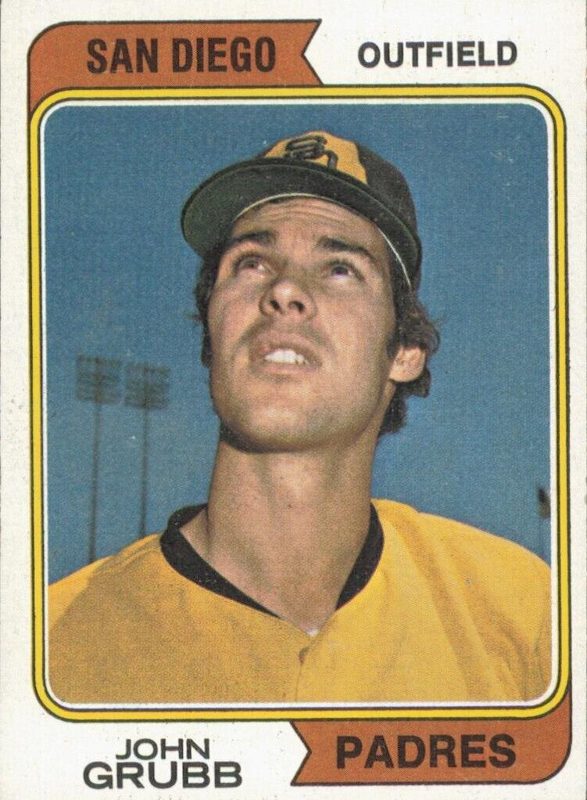 Johnny Grubb, 1974 Topps Baseball