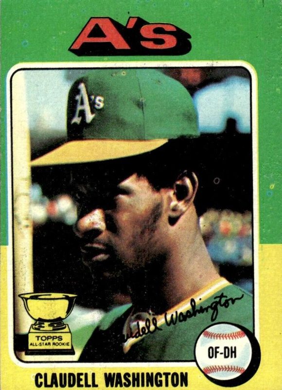 Claudell Washington, 1975 Topps Baseball