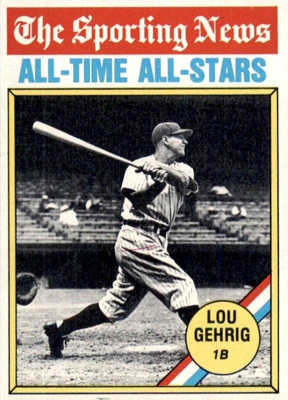 Lou Gehrig, 1976 Topps Baseball