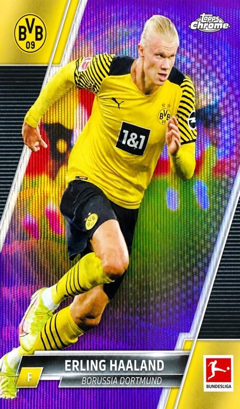 Erling Haaland, 2021 Topps Chrome Bundesliga Soccer