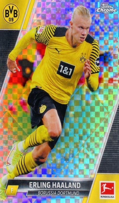 Erling Haaland, 2021 Topps Chrome Bundesliga Soccer