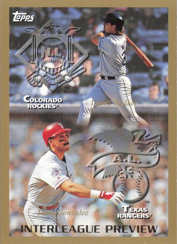 Juan Gonzalez, 1998 Topps Baseball