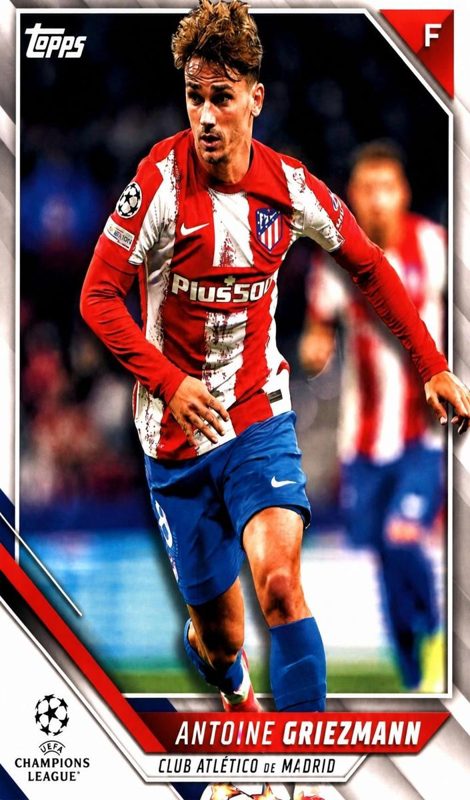 Antoine Griezmann, 2021 Topps Chrome Champions UEFA League Soccer