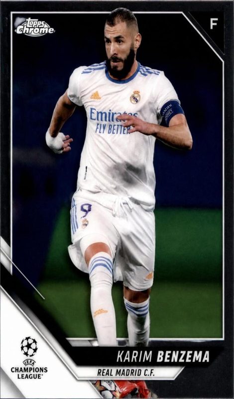 Karim Benzema, 2021 Topps Chrome Champions UEFA League Soccer