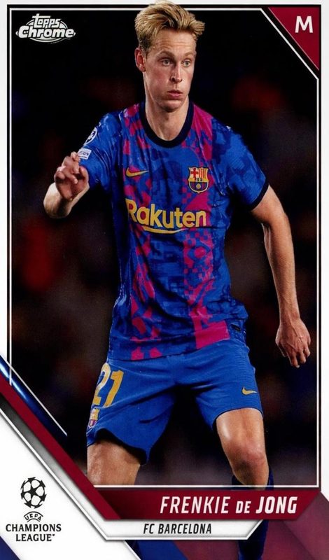 Frenkie de Jong, 2021 Topps Chrome Champions UEFA League Soccer