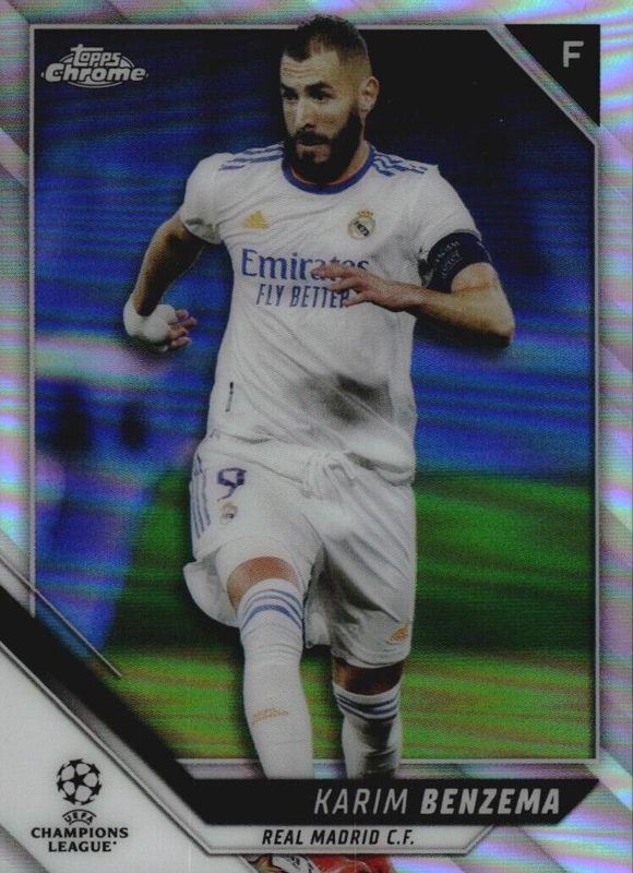 Karim Benzema, 2021 Topps Chrome Champions UEFA League Soccer