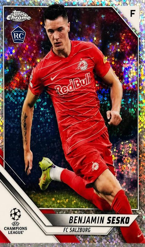 Benjamin Sesko, 2021 Topps Chrome UEFA Champions League Soccer