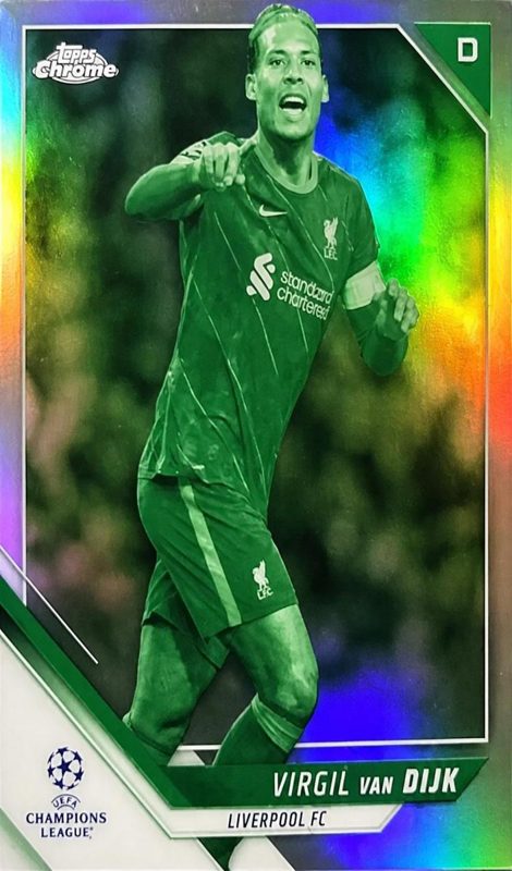 Virgil van Dijk, 2021 Topps Chrome UEFA Champions League Soccer